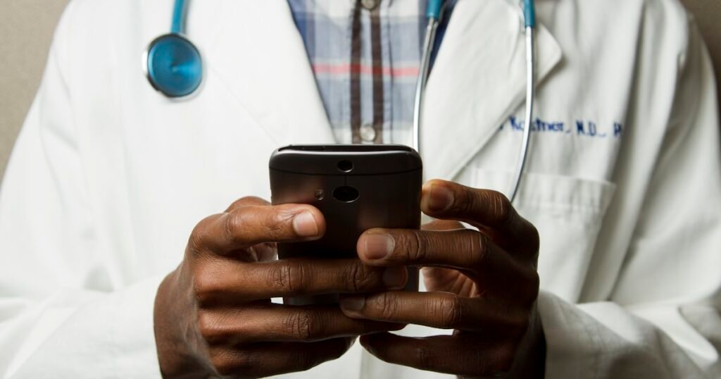 A doctor in a clinic