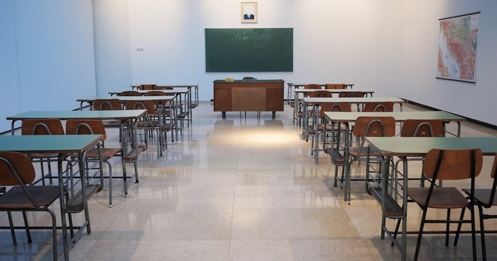 School children in a classroom