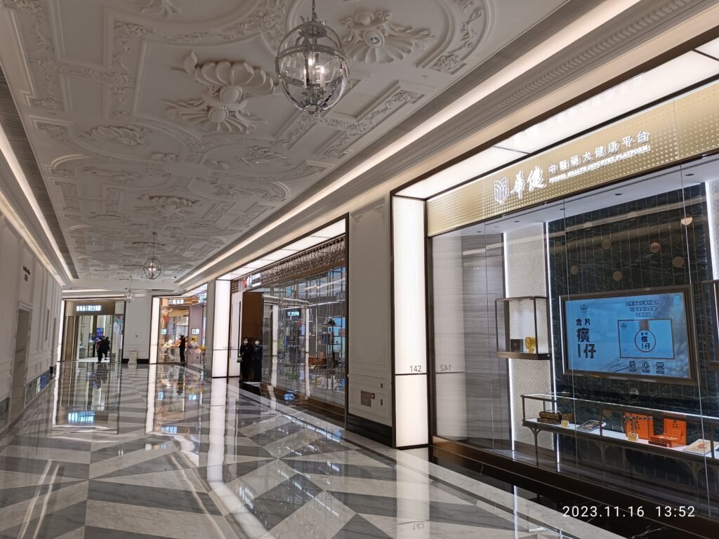 Inside a large shopping mall in Kuala Lumpur