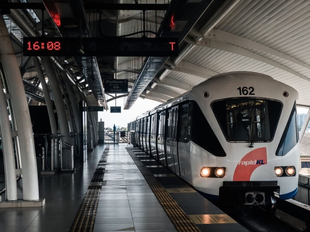 A Rapid KL train at a Kuala Lumpur station