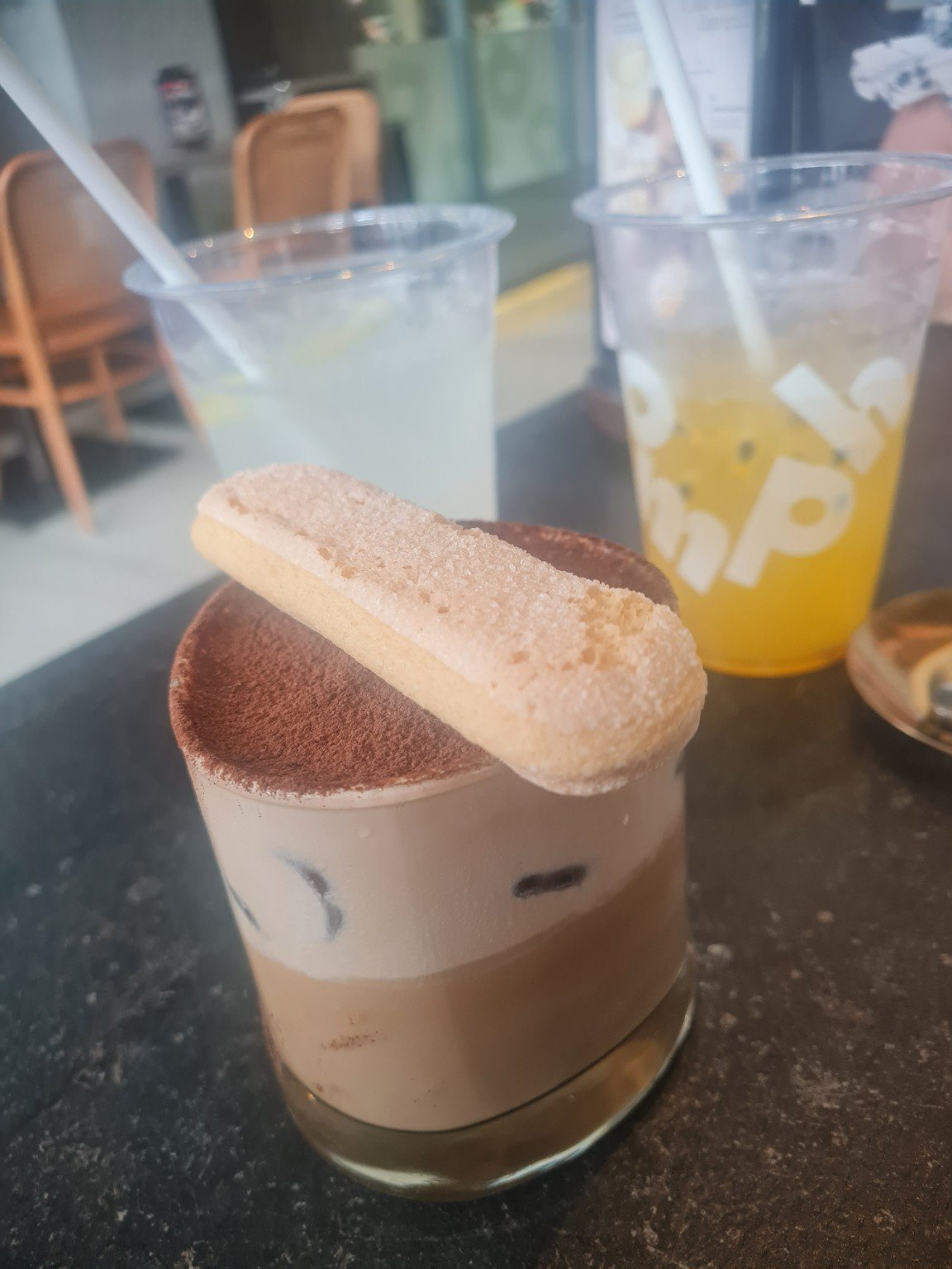 Tiramisu iced coffee enjoyed in Kuala Lumpur